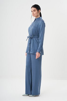 ست بالاتنه و پائین تنه حجاب سرمه ای زنانه Flare Jupe - کد 935039647