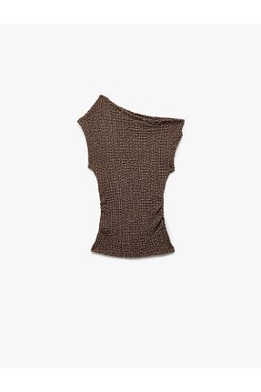 تیشرت قهوه ای بچه گانه رگولار Koton - کد 935045850