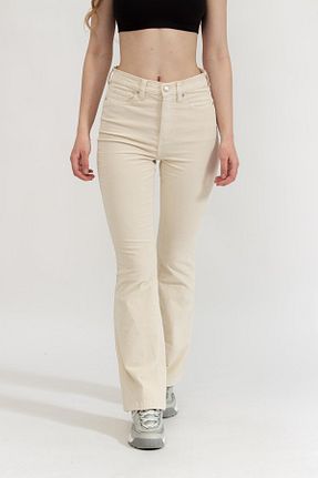 شلوار جین بژ زنانه پاچه ساده Dkny - کد 936150281