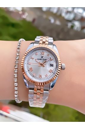 ساعت مچی زرد زنانه 36-40 میلی متر Daniel Klein - کد 636990055