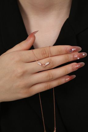 گردنبند نقره قرمز زنانه 925 عیار Sanem silver - کد 935102936