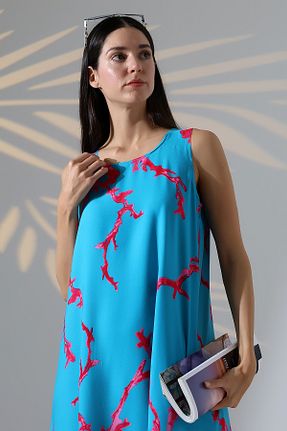 لباس آبی زنانه بافتنی LİKAPA - کد 935063785