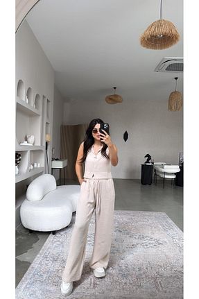 ست بالاتنه و پائین تنه رنگی زنانه رگولار Buket Teke - کد 935073945