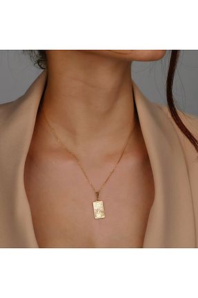 گردنبند نقره زرد زنانه 925 عیار ALTINTEMAS - کد 935145935