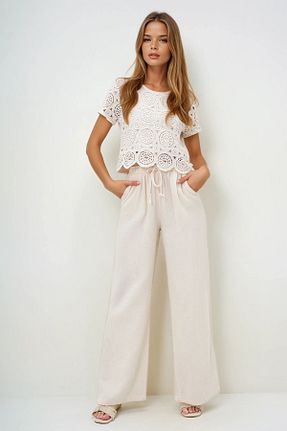 شلوار رنگی زنانه کتان VAGGON - کد 935133292