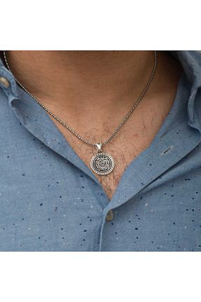 گردنبند جواهر قهوه ای مردانه سنگ طبیعی ecepazarlama - کد 935389382
