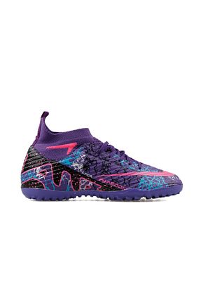 کفش فوتبال چمن مصنوعی بنفش مردانه Techsport - کد 936183328