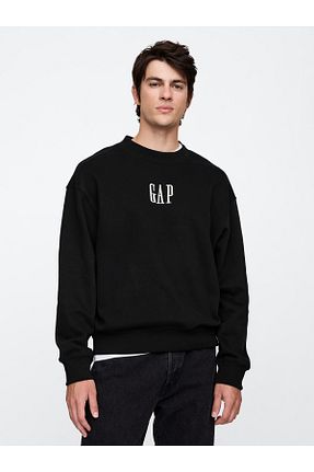 سوئیشرت مشکی مردانه چاپی GAP - کد 922154231