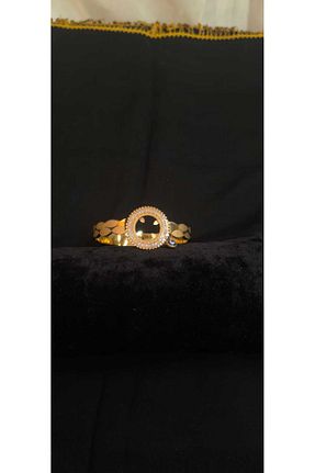 دستبند استیل (فولاد) زرد زنانه استیل ضد زنگ Zirconium - کد 936183278