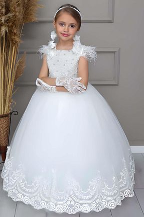 لباس سفید بچه گانه بافتنی Riccotarz - کد 936298234