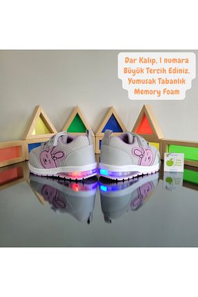 کفش اسنیکر طوسی بچه گانه چسبی elma bebe - کد 900608552