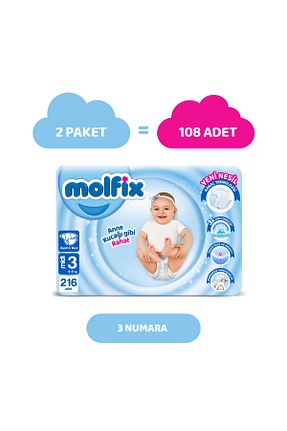 پوشک بچه 3 Molfix - کد 750179752