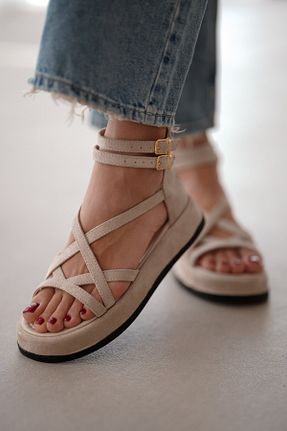 صندل نباتی زنانه پاشنه تخت selinshoes - کد 935280784