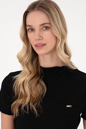 بلوز مشکی زنانه ساده U.S. Polo Assn. - کد 935279940