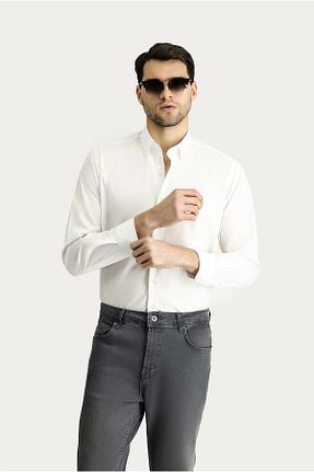 پیراهن سفید مردانه رگولار Kiğılı - کد 802541686