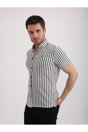 پیراهن سفید مردانه اسلیم فیت Sabe - کد 935313584