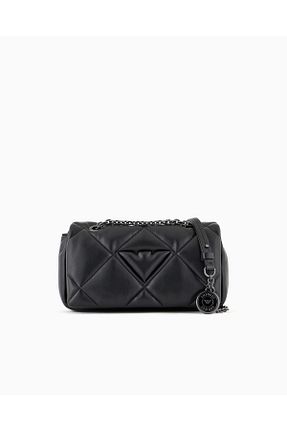 کیف دوشی مشکی زنانه چرم مصنوعی Emporio Armani - کد 935296463