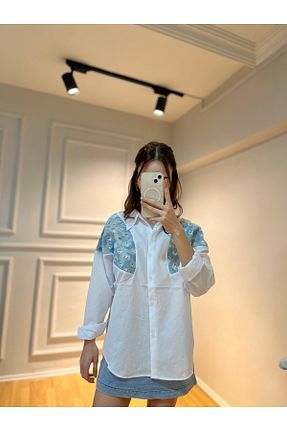 پیراهن سفید زنانه اورسایز Whıte Aura - کد 935294696