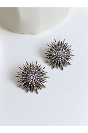 گوشواره جواهر سفید مروارید FAYRA ACCESSORIES - کد 794911877