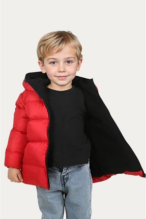 کاپشن قرمز بچه گانه رگولار Montstop - کد 823116176