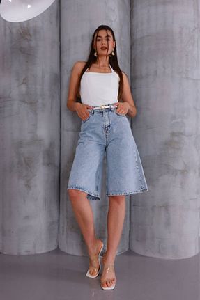شلوارک و برمودا آبی زنانه Relaxed EDVESS - کد 934735515