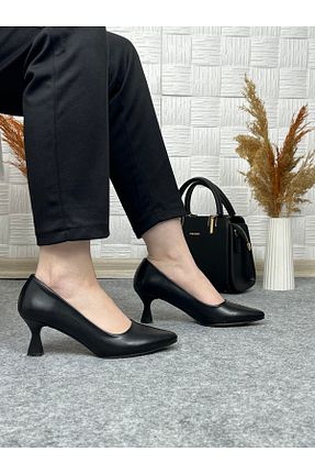کفش پاشنه بلند کلاسیک مشکی زنانه چرم مصنوعی Zerafina - کد 935325771