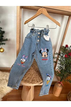 شلوار آبی بچه گانه پنبه ای YİGİT BUTİK - کد 935323528