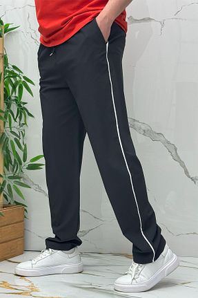 شلوار مشکی مردانه پنبه - پلی استر - الاستین WAFRA - کد 935341374