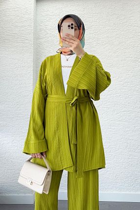 ست بالاتنه و پائین تنه رنگی زنانه بافتنی MELEK ARAZ - کد 936668450