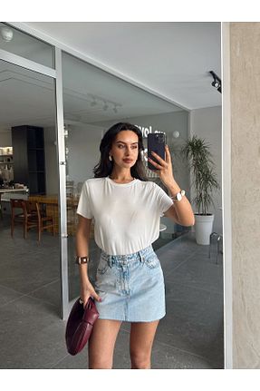 تیشرت سفید زنانه Relaxed mydukkan.co - کد 935342448