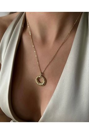 گردنبند استیل ( فولاد ) نباتی زنانه استیل ضد زنگ İNN JEWELLERY - کد 935369001