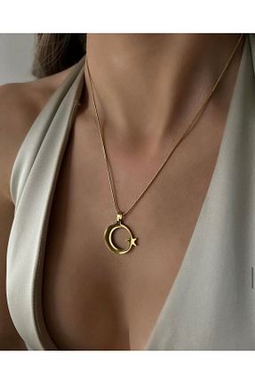 گردنبند استیل ( فولاد ) مشکی زنانه استیل ضد زنگ İNN JEWELLERY - کد 935371065