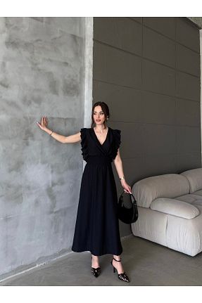 لباس مشکی زنانه بافت BALCOLLECTİON - کد 935384498