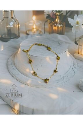 دستبند استیل (فولاد) زرد زنانه استیل (فولاد) ZERİUM - کد 925426235