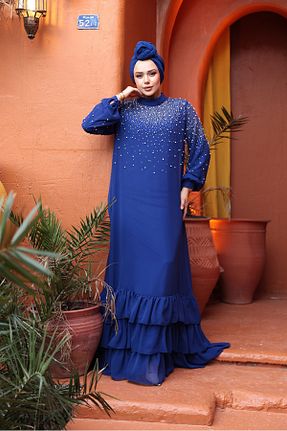 لباس مجلسی حجاب رنگی زنانه یقه ایستاده N.S NEVA STYLE - کد 935452707