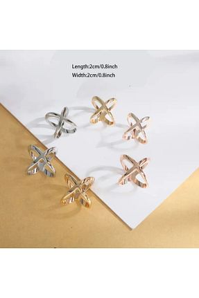انگشتر جواهر متالیک زنانه فلزی dukart - کد 935441195