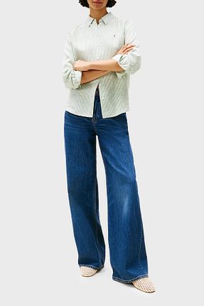 پیراهن سبز زنانه رگولار Tommy Hilfiger - کد 935466376