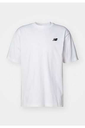 تیشرت سفید مردانه یقه دوچرخه New Balance - کد 898803863