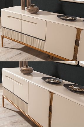 کنسول بژ MDF Eymense - کد 701387545