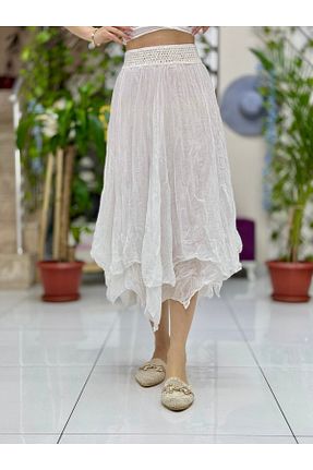 دامن سفید زنانه Punta Otantik - کد 935497709