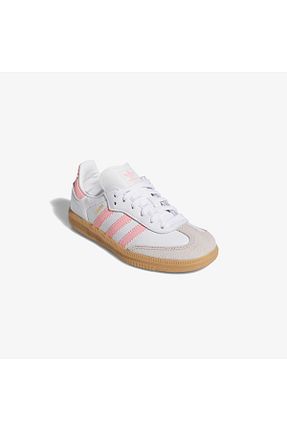کفش اسنیکر سفید بچه گانه چسبی adidas - کد 933656052
