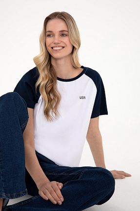 تیشرت سرمه ای زنانه یقه دوچرخه U.S. Polo Assn. - کد 935536977