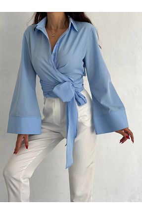 پیراهن آبی زنانه Relaxed lesclees - کد 917549637