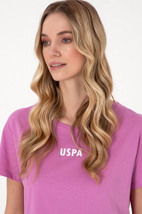 تیشرت صورتی زنانه رگولار U.S. Polo Assn. - کد 935506259