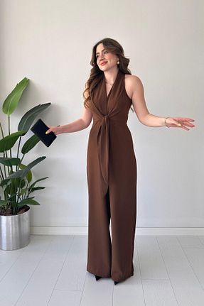سرهمی قهوه ای زنانه رگولار MaziButik - کد 936506356
