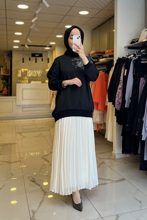 تونیک مشکی زنانه پلی استر Vosse - کد 936509073