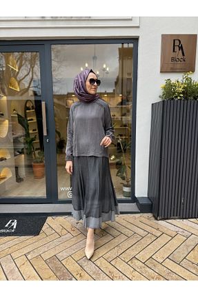 دامن حجاب مشکی زنانه رگولار MissWhence - کد 935548809