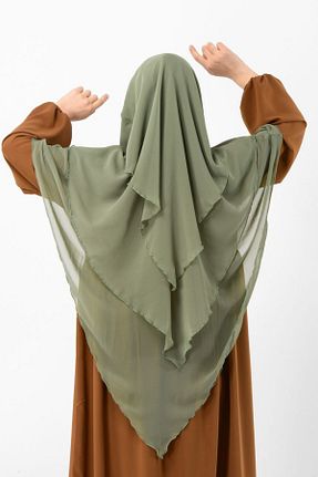 روسری خاکی شیفون Rana - کد 935550113