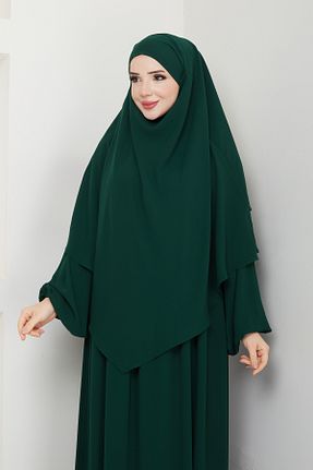 لباس حجاب سبز زنانه اورسایز Rüyam Moda - کد 896152538