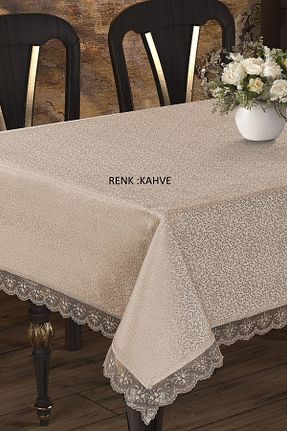 رومیزی قهوه ای پلی استر Cardea Home Collection - کد 935480183